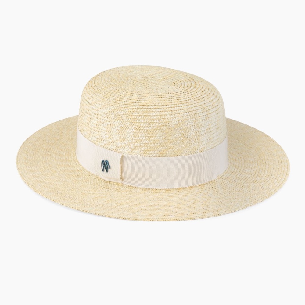 Raffaello Bettini Florentine Straw Canotier Hat